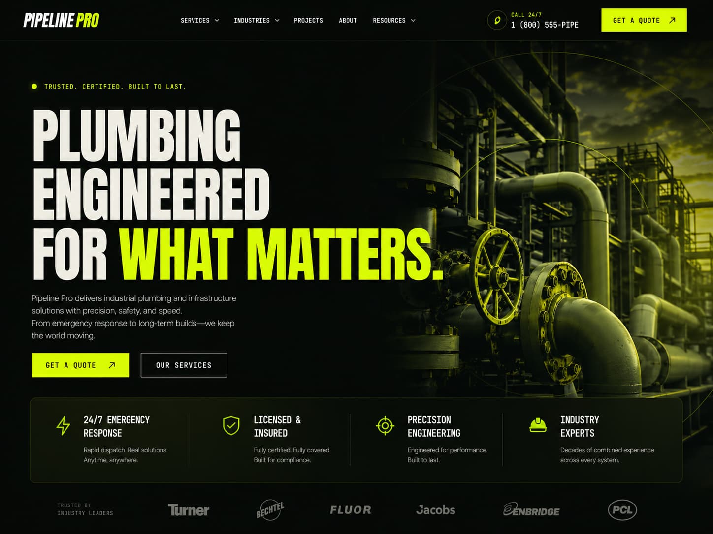 Pipeline Pro website redesign